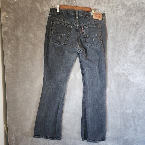Levi's Nouveau Boot Cut Stretch | Sz 16 Miss M | Black Jeans 34W - Picture 2 of 10